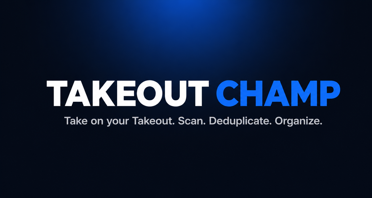 Takeout Champ — 官网预览图